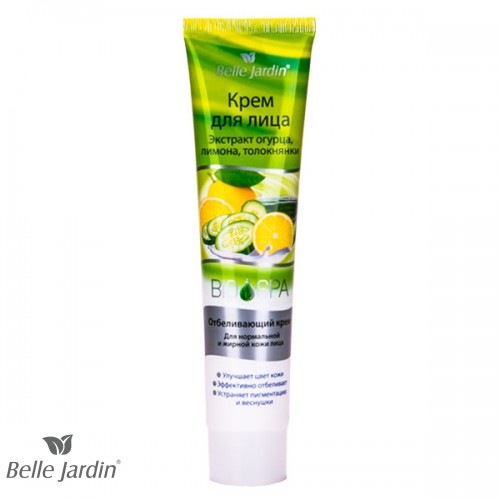 BIO SPA - Krema za izbeljivanje lica sa ekstraktom krastavca, limuna i medveđeg grožđa 125ml